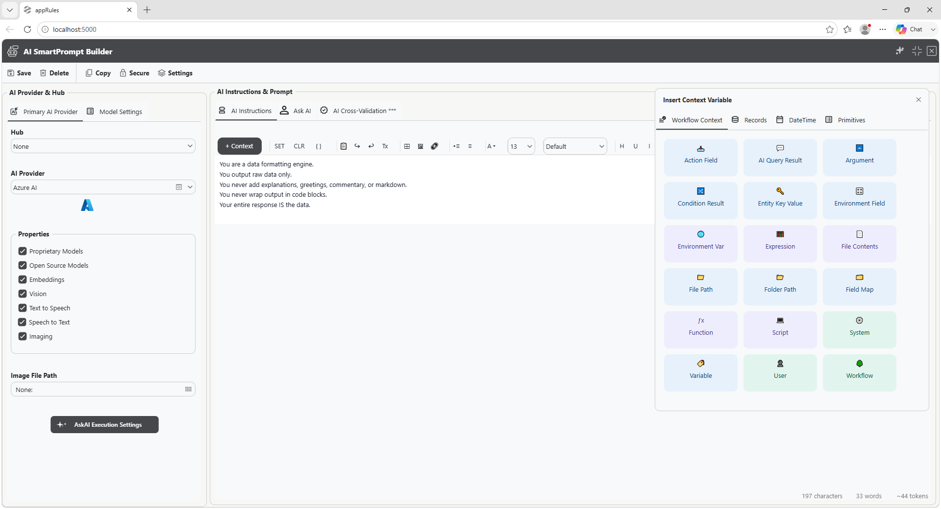 appRules.AI SmartPrompt Builder Smart Context Picker